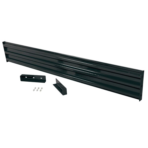 Vestil Drop-In Style Guard Rail 10 Ft Black GR-F3R-DI-10-BK - main